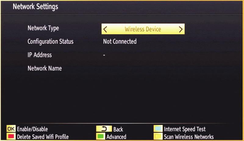 Wi-Fi Settings (Optional) Wi-Fi feature can be used for a wireless network connection (optional).