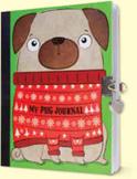 50 My Pug Journal 96 pages 16cm x 21cm Ages 6 & up Journal Keep