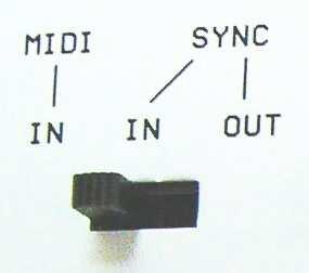 Synchronisation The sequencer can be synchronized with Midi in or Sync in (Roland)!