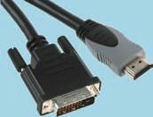 1 compliant Ì Moulded HDMI 19-pin plug to DVD-D plug Ì Pure copper conductors Ì Suitable for Digital TV interconnects Ì Black PVC outer insullation