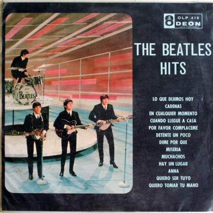 When the Beatles released that first LP through Odeon, the label was using a colorful "rainbow" design, a popular backdrop that remained through the end of 1965.