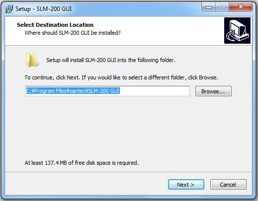 [2] Specify the folder to install