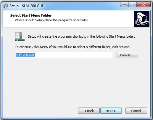 (Default: C: Program Files santec SLM-200