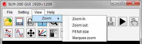 4.2.2.20 Zoom in Preview display is expanded at the center of cross mark. 4.2.2.21 Zoom out Preview display is reduced at the center of cross mark.