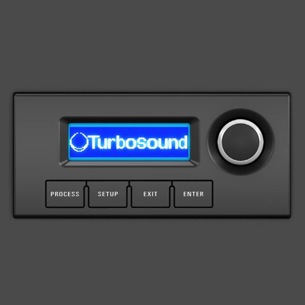 An onboard USB port provides access for remote control of the via a free PC computer software download from turbosound.com as well as convenient DSP firmware updates.