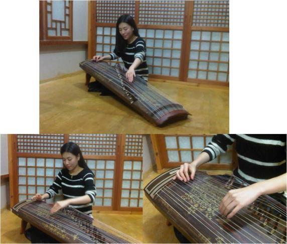 In the process of adjustment, the silk strings on the traditional instrument have been exchanged for nylon, and the size enlarged.