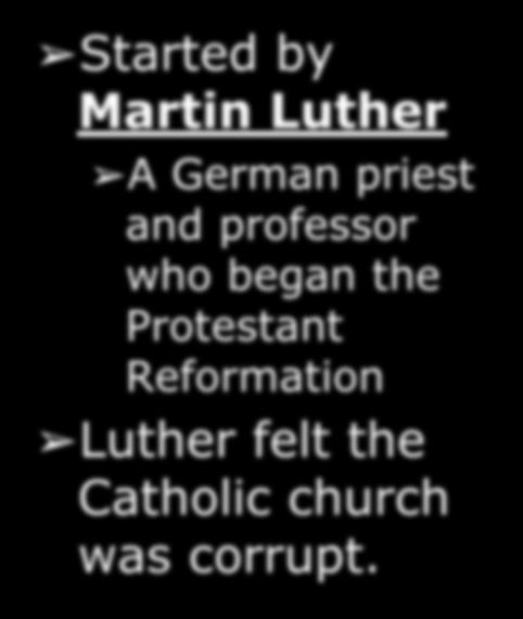 The Reformation Started by Martin