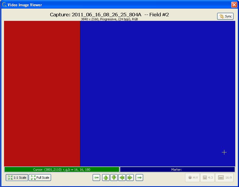 View Pixel Values for 4K x 2K format Video Analysis: Move cursor around video frame