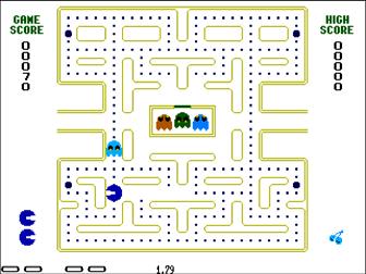 xvga hcount vcount hsync vsync blank hcount,vcount Pacman Sprite: rectangular region of pixels, position and color set by game logic.