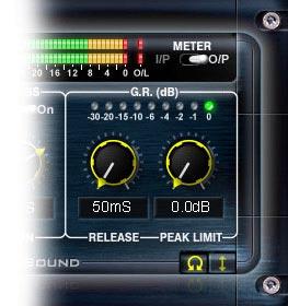 12 Limiter Using the Drawmer TourBuss Incorporated into the compressor is a separate Peak Limiter.