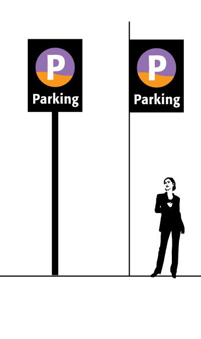 Section 3: Signage Identity, continued Parking Identification signs