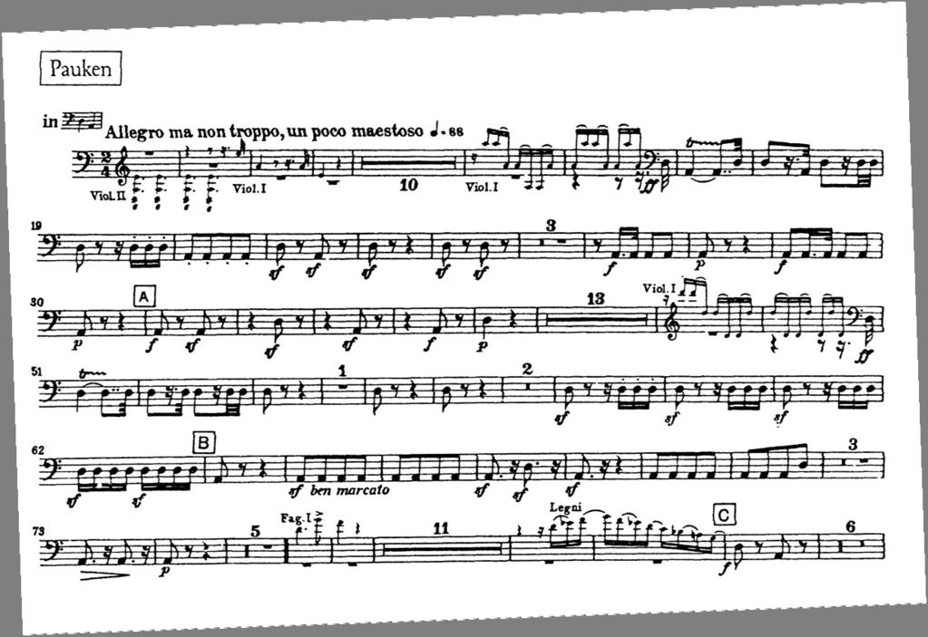 TIMPANI EXCERPTS CONTINUED 38) BEETHOVEN,