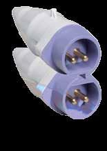 Extra low voltage Plugs and connectors Plugs, 16 A, IP 44 Splashproof Plastic enclosure. Cable entry: Conduit (included) 2P oltage 2 iolet 20-25 AC 50 and 60 CPT 216 * 2CMA179277R1000 10 0.