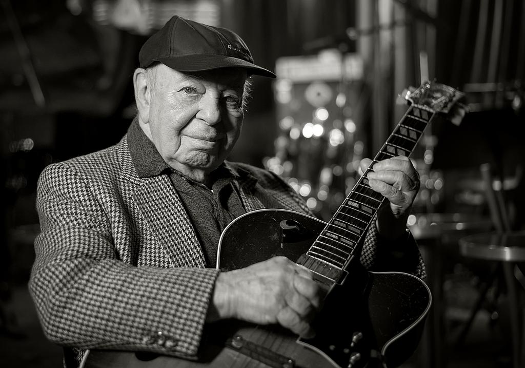 Coco Schumann was born in Berlin on May 14, 1924. He was the first musician in Germany to play electric guitar on stage and several times was named the best jazz guitarist in the country.