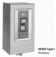 Page 3 of 7 Knowledgebase Technote ID # Q19315 3/22/2006 Enclosed NEMA Type 1 Bulletin 609U Manual Starting Switches - 3 Phase and Single Phase Devices Enclosure Only for 609U-AAD (does not include