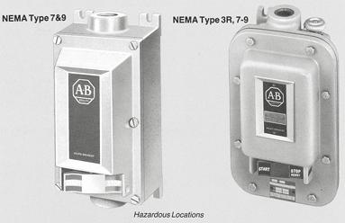Page 6 of 7 Knowledgebase Technote ID # Q19315 3/22/2006 - Enclosed NEMA 7&9 and NEMA 3R, 7&9 Bulletin 609U Manual Starting Switches 3 Phase and Single Phase Devices Enclosure Only for 609U-AED (less