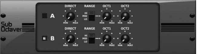 Exaggerate the stereo field with the ST SPREAD knob and adjust the ratio of mono to stereo content with the BALANCE knob. The CENTER DIST knob allows the mono content to be panned.