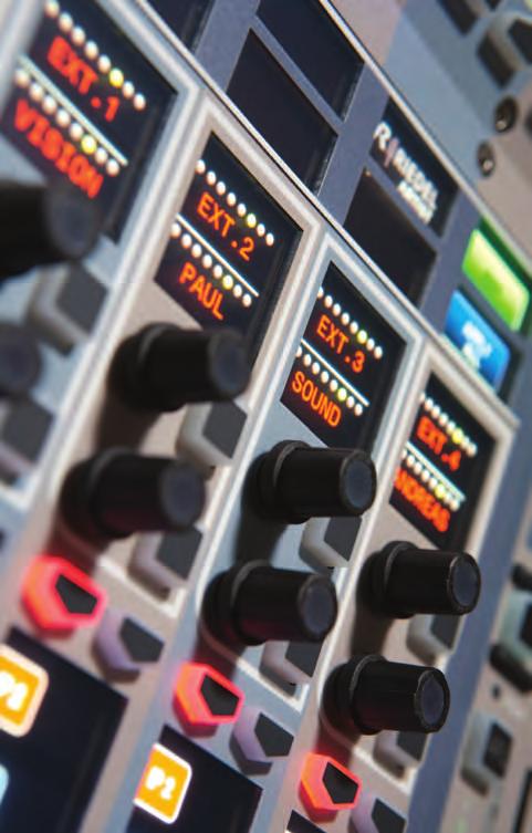 Control surface splits Complex live broadcasts, such as live concerts or large LE shows with multiple participants, often call for more than one mixing console operator, particularly when working in