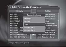 When finishing entering the Favourite channel list name, select OK, and press the OK button. 4.