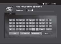 If you select Previous or Next on the Keyboard displayed on the screen and pressok button, the keyboard layout is switched. 4.