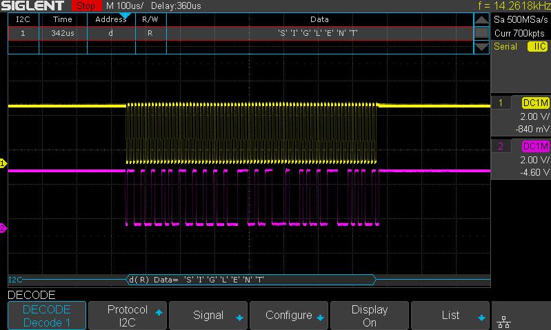 Serial Bus Decoding Function (Standard) History Waveforms (History) Mode and Segmented Acquisition (Sequence) SDS1000X-E displays the
