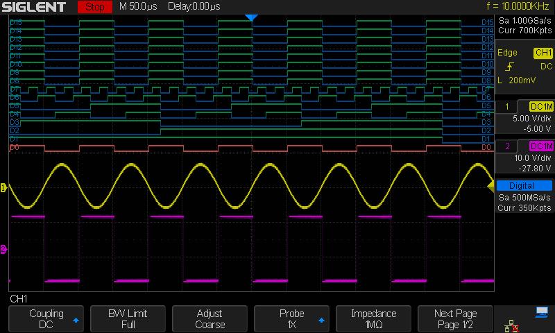 Bode Plot (four channel series only) SDS1000X-E can control the USB AWG module