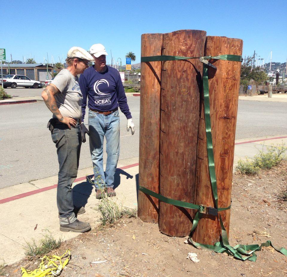 A Little Free Library Takes Shape Slow but steady progress is being made on a new "little free library" on Galilee Harbor land near the corner of Napa Street and Bridgeway.