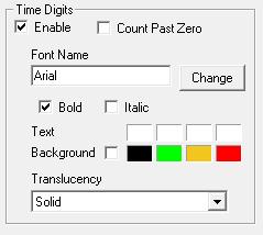 Time Digits Although the digits of most fonts are equal-spaced width, some, especially serif fonts, have 1s that are narrower