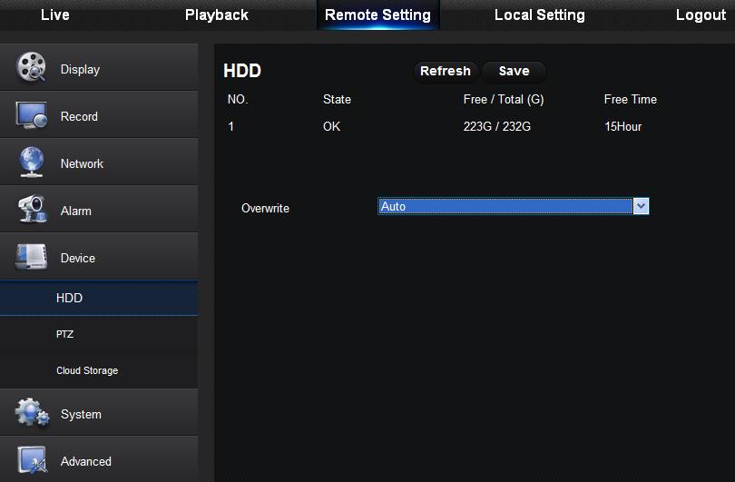 Detail setting should be consistent with IQDVR local setting. Please refer to Picture 6-26.