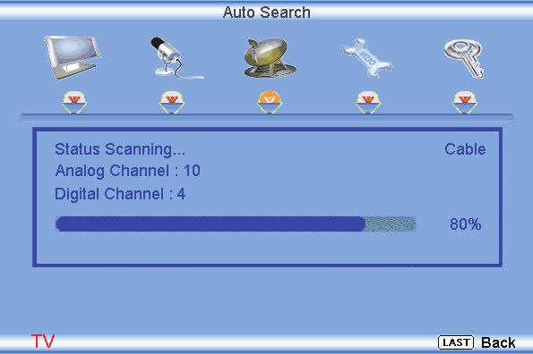 3.4 DTV / TV Tuner Setup When you first used your VO40L FHDTV10A you will have setup your TV for DTV / TV channels using the Initial Setup screens.