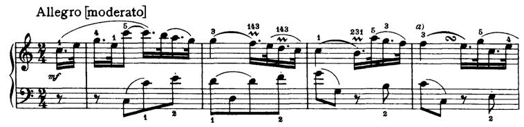 Project 2 Recognising features in a score Below is an extract from a piano sonata by Haydn.