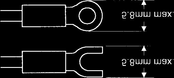 2-2 I/O Terminal Connections! Terminal Connection Use crimp contact type terminals as shown below.