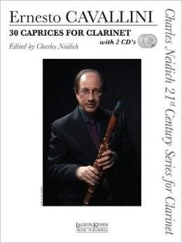 Title: 30 caprices for Clarinet Author: Ernesto Cavallini Publisher: Lauren Keiser Age group: Advanced - Professional Cavallini wrote his 30 Caprices in five volumes, each including pieces for both