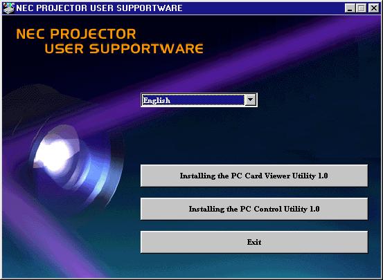 Installing the PC Card Viewer Software Before Installing Perform the following before installing the PC Card Viewer software: If Windows is already started, exit all applications.
