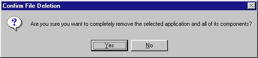 From the Start menu, select Settings then Control Panels. 4. In the Confirm File Deletion dialog box, click Yes.