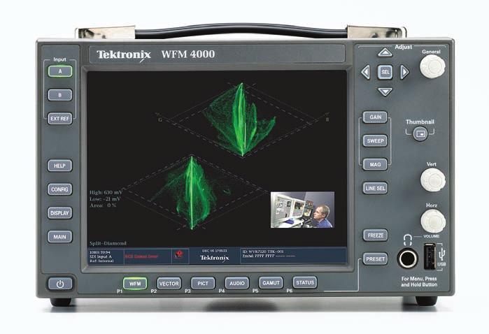 Multi-Standard, Multi-Format Portable Waveform Monitors The WFM5000 and WFM4000 Portable Video Waveform Monitors provide an ideal solution for basic video and audio monitoring needs with an
