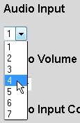 OPERATION General 3.7.2 Audio AUDIO INPUT To route an audio input to the audio outputs, select it here. AUDIO VOLUME Output volume ranges from 0 to 10.