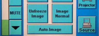 following options: Freeze Image Unfreeze Image Blank Image Image Normal Selecting Source On the touch