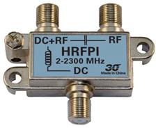 SITUATION DBS devices require DC voltages on the coax input or output connector and the RF signals must pass through the power inserter.