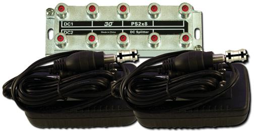 POWER SUPPLIES 4 P1 P2 PS8-244000 PS2x8 Model PS8-244000 provides 24 volts at 4 amps of current to up to (8) outputs. Powering (4) switches is provided by power supply 1.