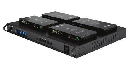 receivers from the matrix. 4x4 HDBaseT Matrix Kit with HDCP 2.