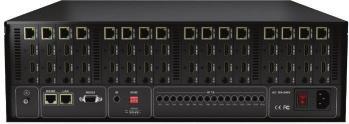 gives simple switching interface and allows easy setup & configuration 8x8 HDBaseT Matrix Switcher with PoH (1080p: 70m/230ft) MX-0808-PP-POH 8x HDMI - 8x Class B HDBaseT + 8x HDMI output (mirrored)