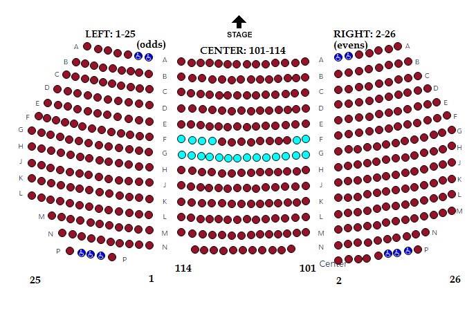 19 th Street Theatre Seating Chart
