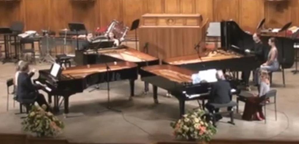 Quartet for four pianos Moscow Conservatory