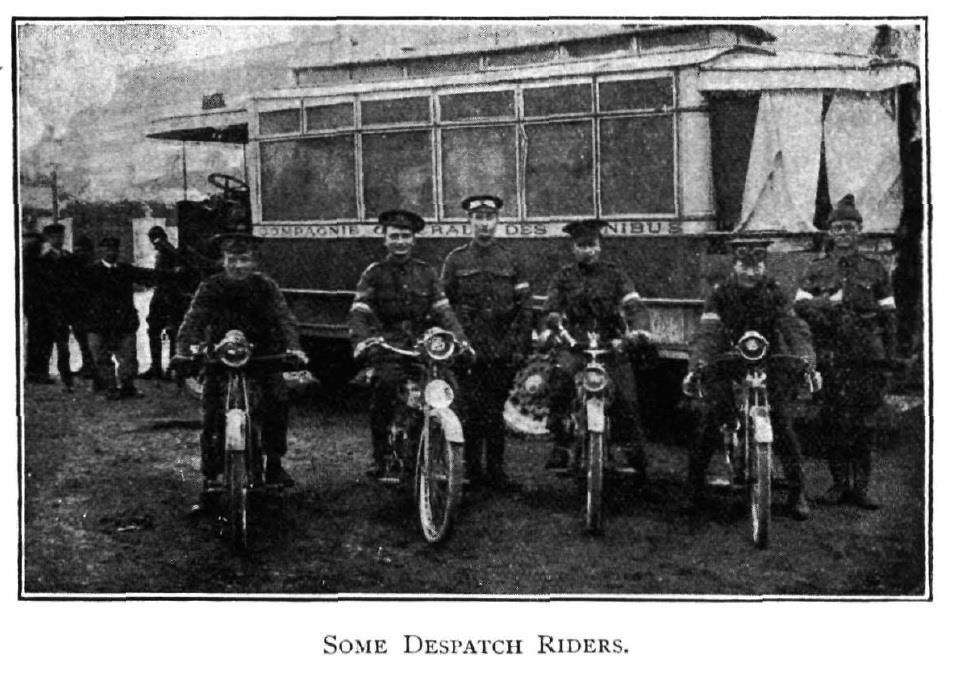 Royal Mail Group Ltd 2014, courtesy of The Postal Museum, St Martin s Le Grand, 1915, POST 92 This photo from St Martin s Le Grand magazine shows despatch riders on motorbikes and armed with pistols.