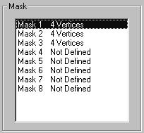 Using Masks, Histograms, and Waveform Databases Overview To edit a mask (Cont.) Related control elements & resources Select a mask to edit 4. Select a mask to edit from the Mask list.