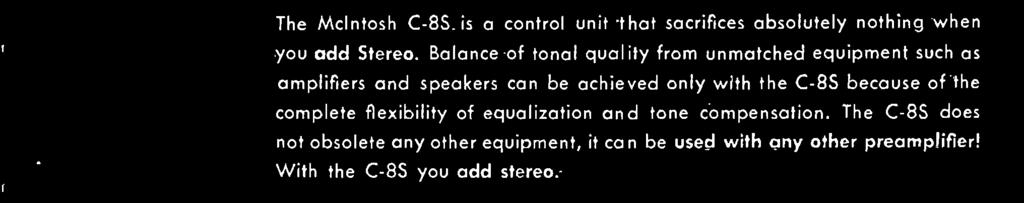 C -8S Professional Audio Compensator.