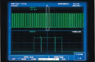 The DL540C/DL540CL was designed first and foremost to minimize the waveform acquisition interval in order to ensure that the desired waveforms are reliably captured.