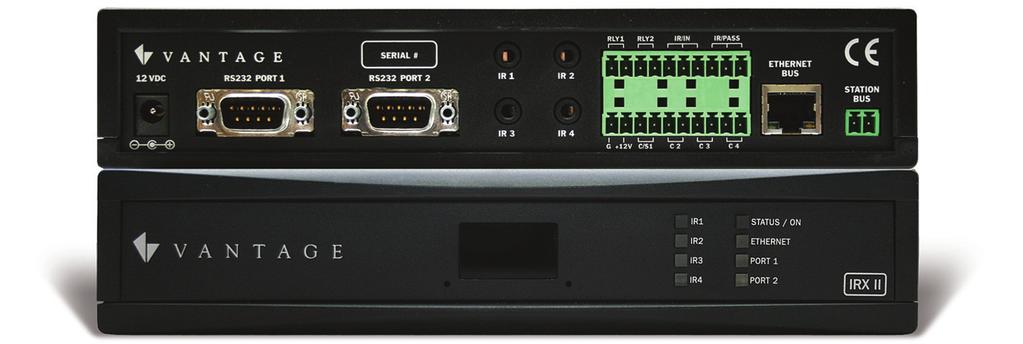 video and theater system core products { Multi-Port Integration VANTAGE IRXII The next generation in integration and A/V control products, the IRXII, can be used both in simple and complex