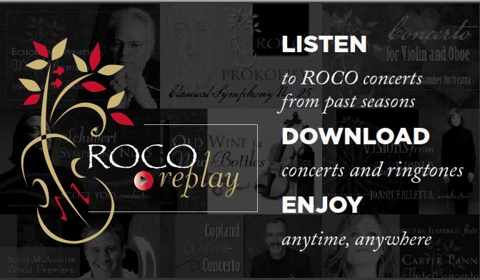 ROCO in Concert Click to edit Master title style Music that